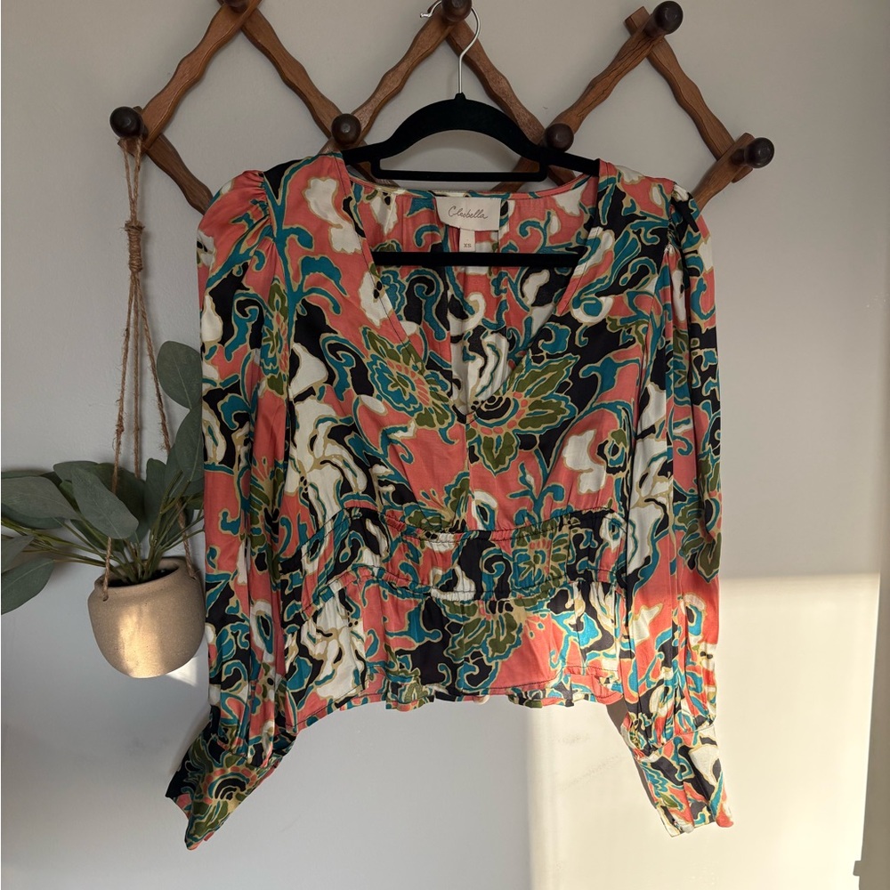 Cleobella dahlia gypsy bloom blouse